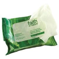 faith in nature 3 in 1 face wipes pack of 25