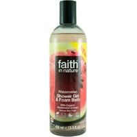 faith in nature shower gel foam bath watermelon 400ml