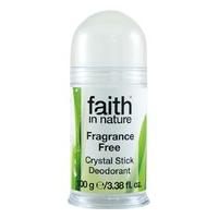 faith in nature crystal deodorant stick natural 100g