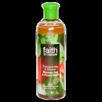 faith in nature pomegranate roobios shower gel bath foam 400ml