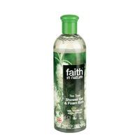 faith in nature tea tree shower gel foam bath 400ml