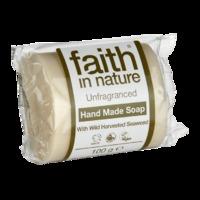 faith in nature unfragranced seaweed soap 100g 100g