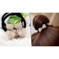 Faux Pearl Bow Hairbands - 1 or 6!