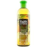 faith grapefruit orange shower gel foam bath 400ml bottles