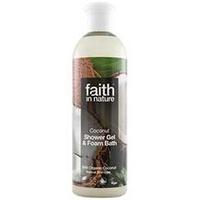 faith coconut shower gel foam bath 400ml bottles