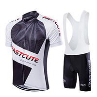 fastcute Cycling Jersey with Bib Shorts Women\'s Men\'s Kid\'s Unisex Short Sleeve BikeBib Shorts Jersey Bib Tights Sweatshirt Clothing