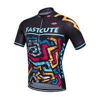 fastcute Cycling Jersey Men\'s Short Sleeve Bike Jersey Quick Dry Breathable Sweat-wicking Coolmax Classic Spring Summer Fall/Autumn