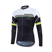 fastcute Cycling Jersey Women\'s Men\'s Unisex Long Sleeve Bike Sweatshirt JerseyQuick Dry Front Zipper Breathable Soft YKK Zipper