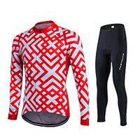 fastcute Cycling Jersey with Tights Women\'s Men\'s Unisex Long Sleeve BikePants/Trousers/Overtrousers Tracksuit Jersey Tights Tops