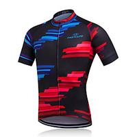 fastcute Cycling Jacket Men\'s Short Sleeve Bike Jacket Shirt Sweatshirt Tracksuit JerseyQuick Dry Moisture Permeability Breathable Soft