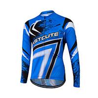 fastcute Cycling Jersey Women\'s Men\'s Unisex Long Sleeve Bike Sweatshirt Jersey TopsQuick Dry Front Zipper Breathable Soft YKK Zipper