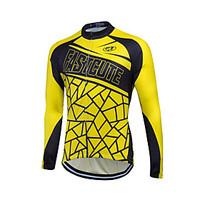 fastcute Cycling Jersey Women\'s Men\'s Unisex Long Sleeve Bike Sweatshirt Jersey TopsQuick Dry Front Zipper Breathable Soft YKK Zipper