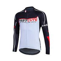 fastcute Cycling Jersey Women\'s Men\'s Kid\'s Unisex Long Sleeve Bike Sweatshirt Jersey TopsQuick Dry Front Zipper Breathable Soft