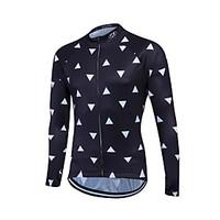 fastcute Cycling Jersey Women\'s Men\'s Unisex Long Sleeve Bike Sweatshirt Jersey TopsQuick Dry Front Zipper Breathable Soft YKK Zipper