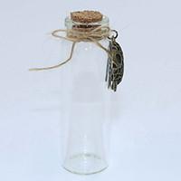 fashion diy alloyglassropecork wishingstorage bottle