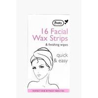 Facial Wax Strips With Wipes - clear