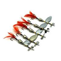 Factory Spoon Fishing Lures 95mm 13.6g Metal Spoon Spinner Baits Random Colors