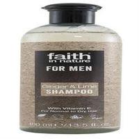 faith in nature faith for men ginglime shampo 400ml 1 x 400ml