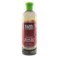 faith in nature watermelon shower gel foam bath