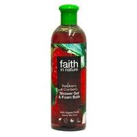 Faith In Nature Raspberry & Cranberry Shower Gel & Foam Bath
