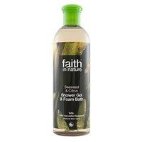 faith in nature seaweed citrus shower gel foam bath