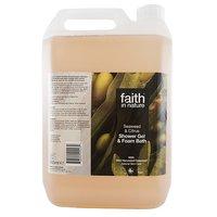 faith in nature seaweed citrus shower gel foam bath 5l