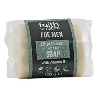 Faith in Nature for Men Blue Cedar Soap Bar