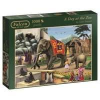 Falcon Games A Day at The Zoo Jigsaw Puzzle (1000-Piece Multi-Colour)