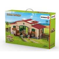 Farm Life Stable with Horses and Accessories Figurine (42195)