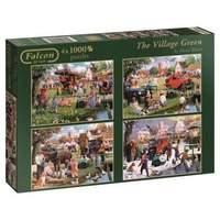 Falcon de luxe The Village Green Jigsaw Puzzles in one Box (4 x 1000-Piece)