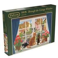 Falcon de Luxe Through the Cottage Window Jigsaw Puzzle 500 Pieces