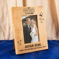 Father of the Bride Oak Photo Frame