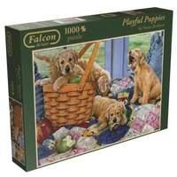 Falcon De Luxe Playful Puppies Jigsaw Puzzle 1000 Pieces