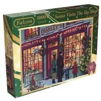 Falcon De Luxe Christmas Santa Visits The Toy Shop 1000pcs Puzzle