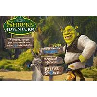 family ticket to shreks adventure with a two course meal at azzuro
