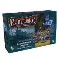 Fantasy Flight Games FFGRWM05 Runewars Miniatures Game Daqan Infantry Command Expansion Pack