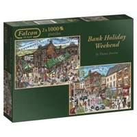 falcon de luxe bank holiday weekend jigsaw puzzle 2 x 1000 piece