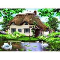 Falcon De Luxe Swan Cottage Puzzle 500 Pieces