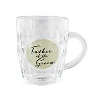 Father of the Groom Glass Tankard