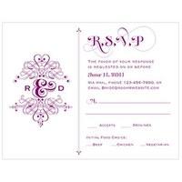 Fanciful Monogram RSVP