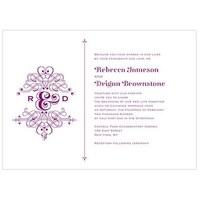 Fanciful Monogram Invitation