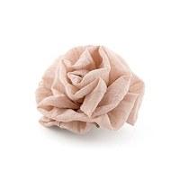 Fabric Ruffle Flower - Medium - Mocha Mousse