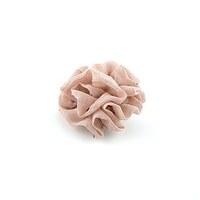 Fabric Ruffle Flower - Small - Mocha Mousse