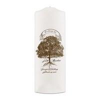 Family Oak Tree Personalised Pillar Candles