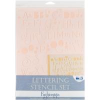 fashionista lettering stencil set