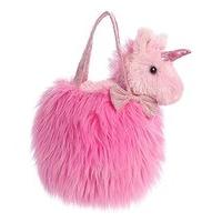 Fancy Pal Unicorn In Hot Pink Bag 8in