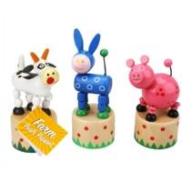 Farm Animal Push Puppet Toy Assorted Designs