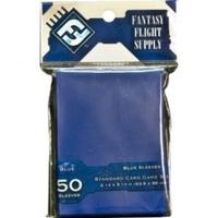 fantasy flight supply 50 blue sleeves standard card game size 10 packs