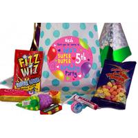 fabulous personalised party bags for girls blue polka