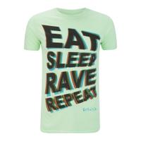 Fat Boy Slim Men\'s Eat Sleep Rave Repeat T-Shirt - Mint - S